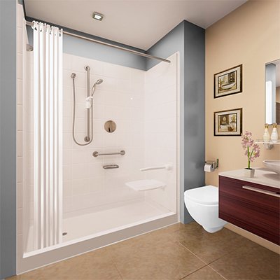 Walk-In Showers Handicap Accessible ADA Compliant- Bath Renew