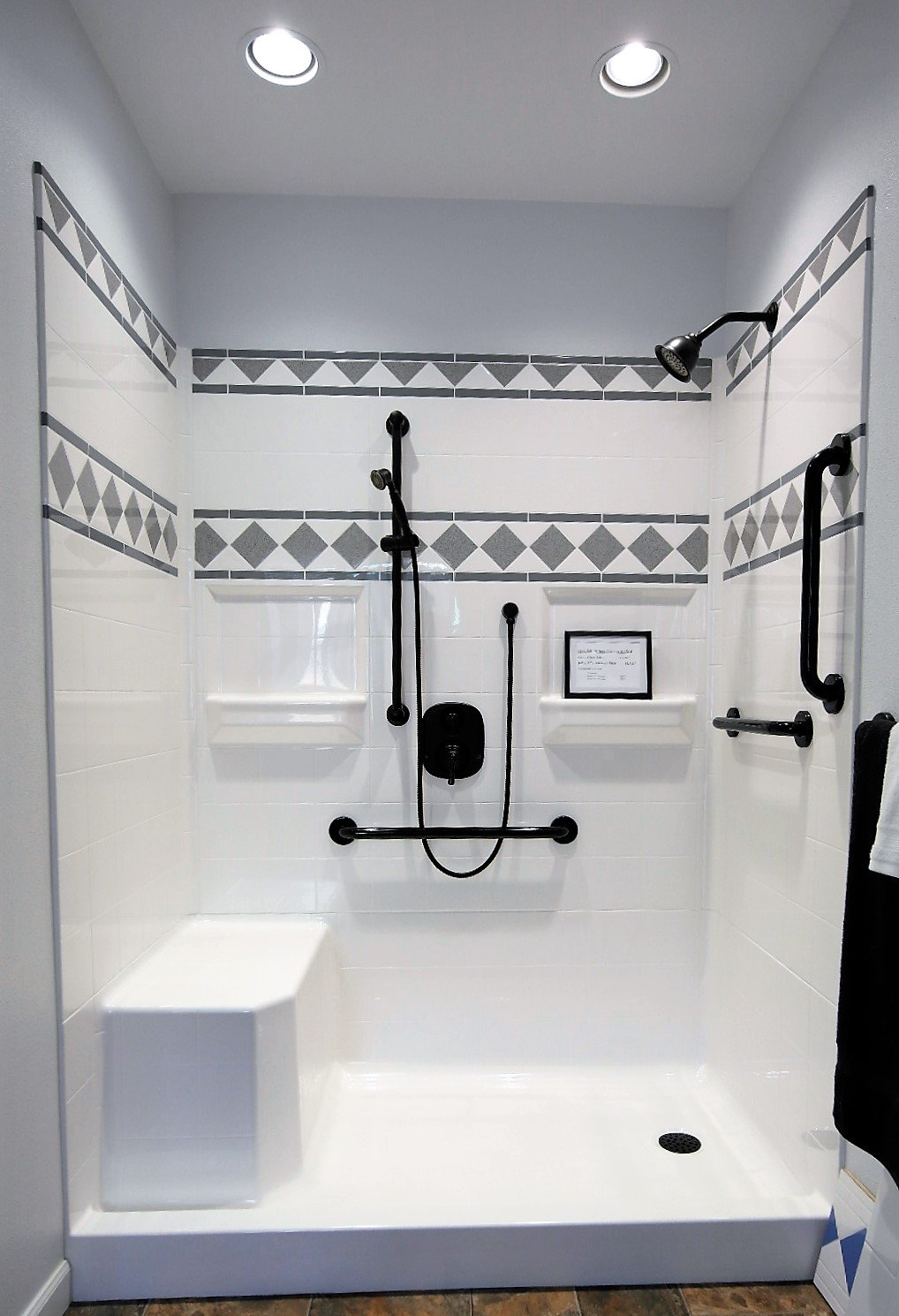 ADA Shower | ADA Compliant Showers | Aging Safely Baths