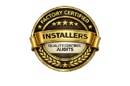 Factory certified installers seal